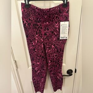 lululemon Base Pace HR  Pink and Black Leopard Leggings